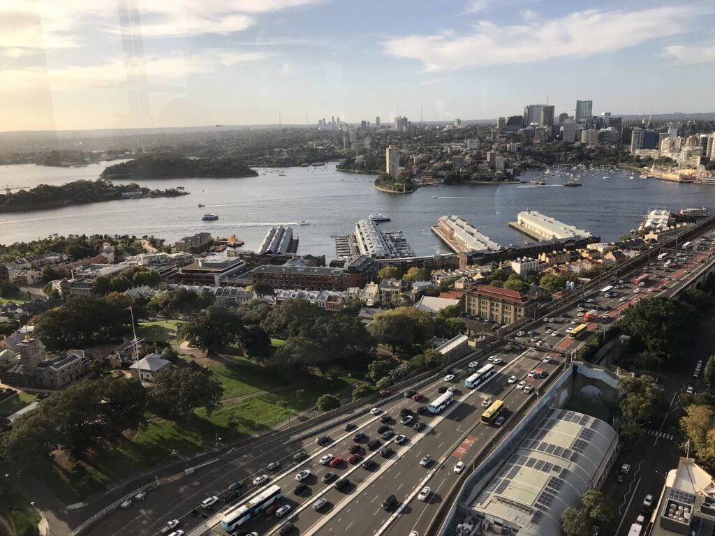 Sydney Harbour Bridge aerial view