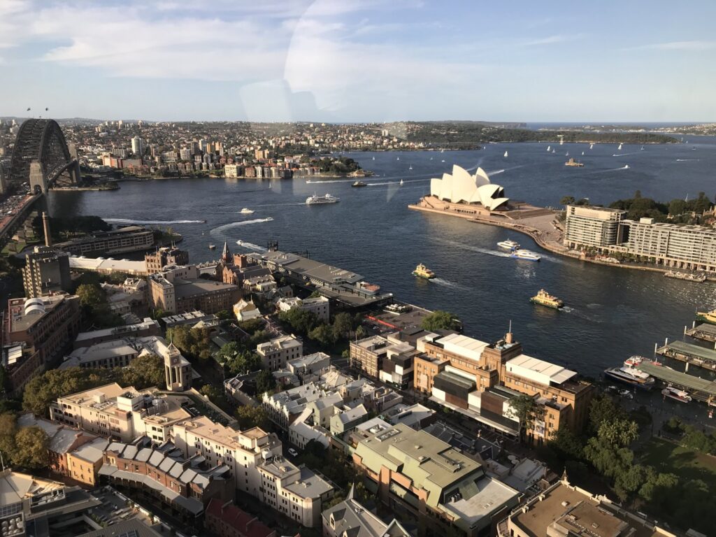 Sydney Harbour and Opera House view
