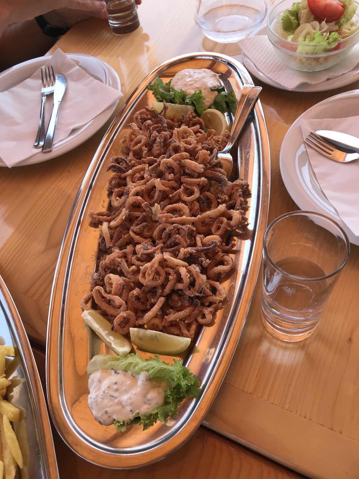 croatia fried calamari platter