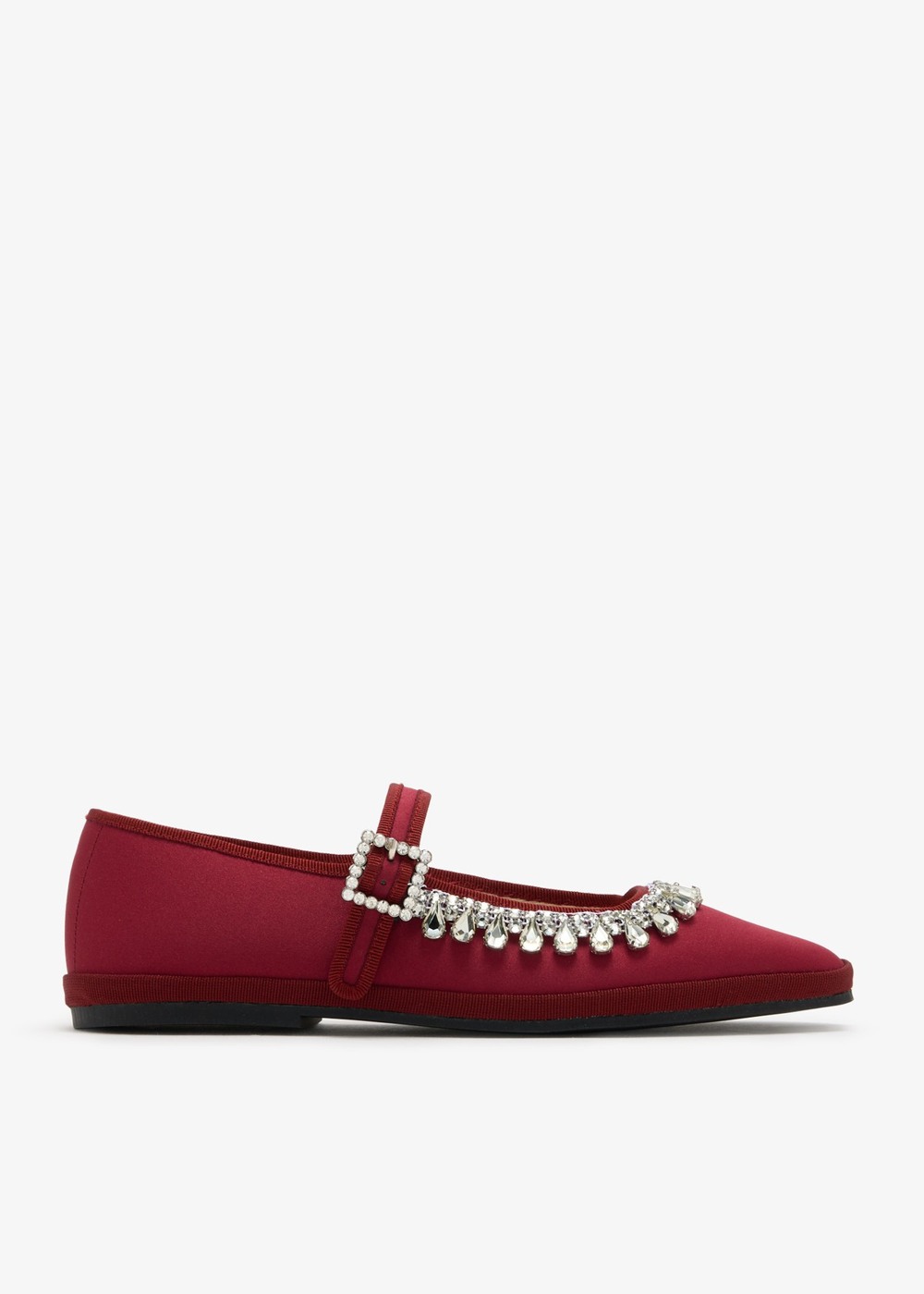 Capulette Sofia red embellished Mary Janes