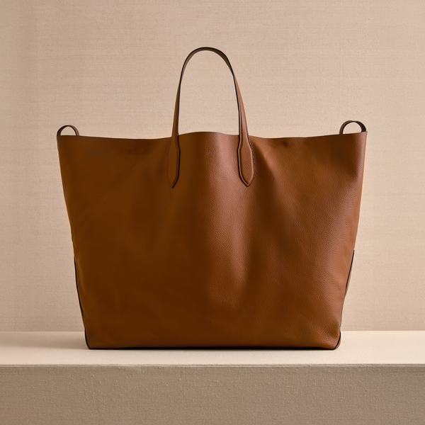 Mark Cross Eleanor 55 Acorn Grained-Leather Tote