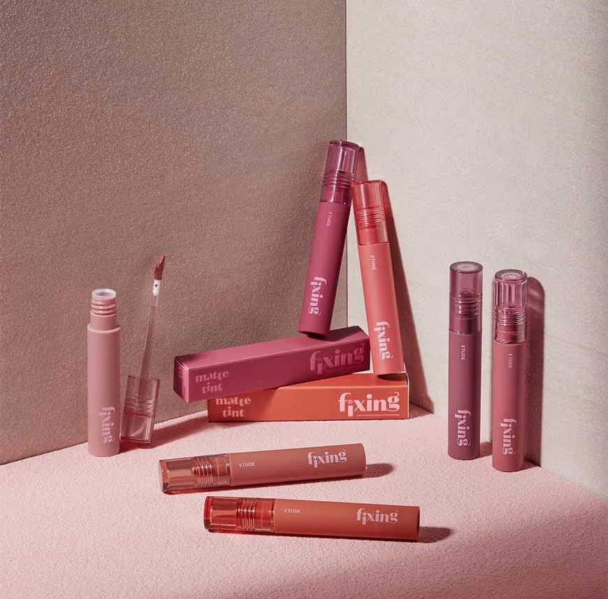 ETUDE Fixing Tint range in a mix of lip colors - The Makeup Edit
