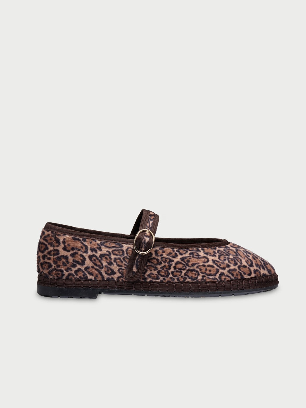 Flabelus Pierre brown leopard Mary Janes