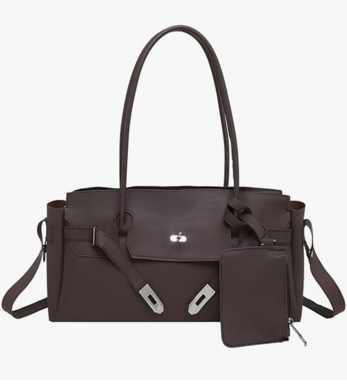 Brown elongated jelly tote by LAIQIAN - 17 Must