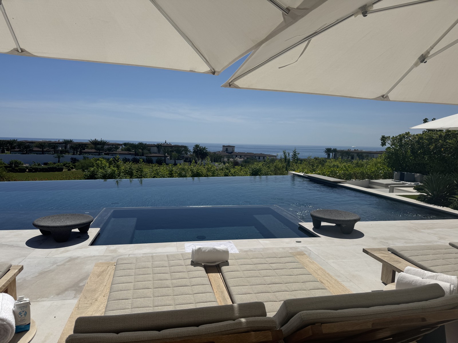 Pool and ocean view in Cabo, Mexico