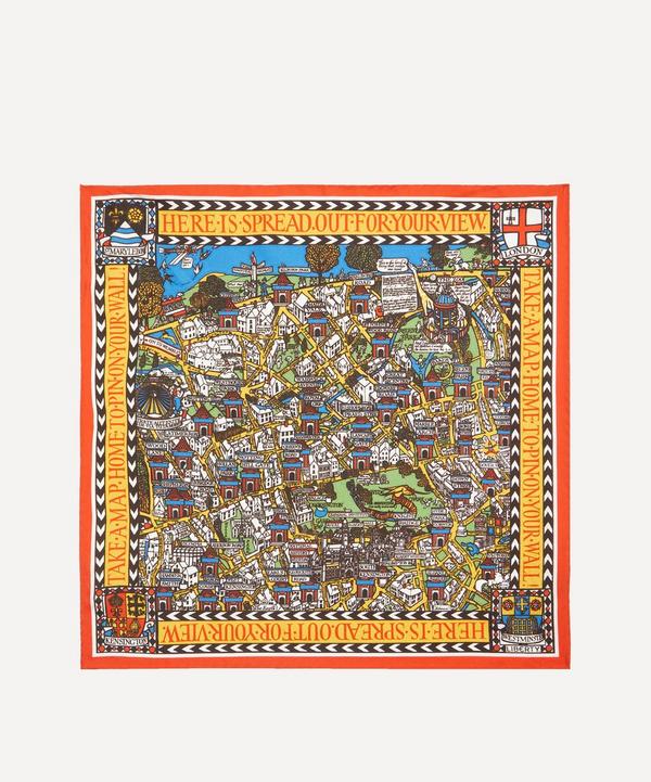 How to wear a scarf - Liberty London-print silk scarf