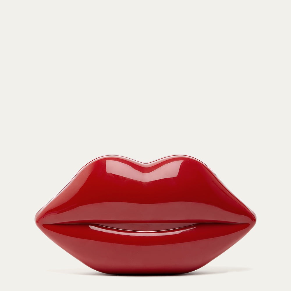 London restaurant outfits - Lulu Guinness Red Lips Medium Clutch London restaurant outfits - Lulu Guinness Red Lips Medium Clutch