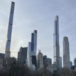 NYC holiday travel skyline from Central Park