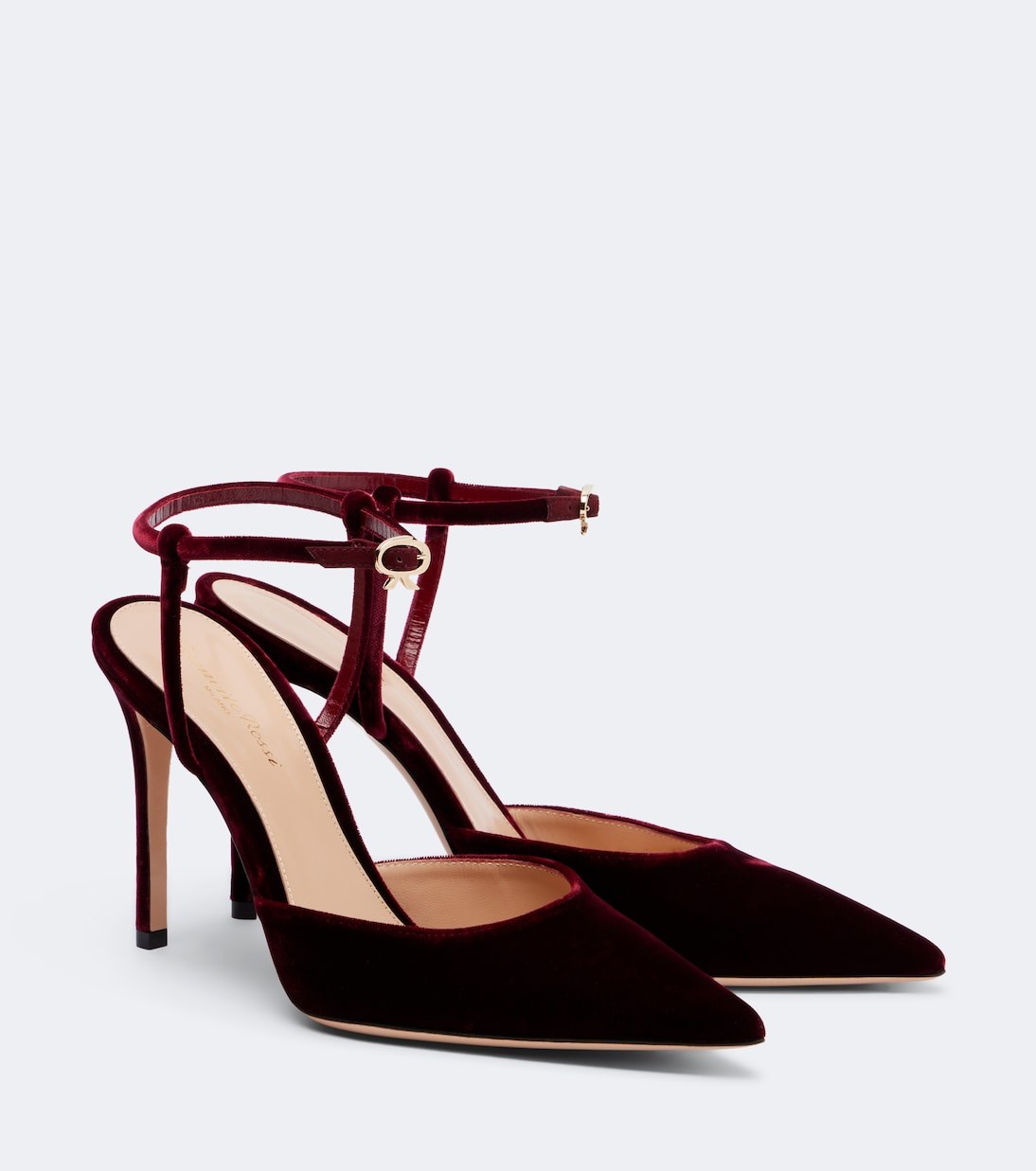 Date night outfits: Gianvito Rossi Velvet Ankle-Strap Pumps in Burgundy Date night outfits: Gianvito Rossi Velvet Ankle-Strap Pumps in Burgundy