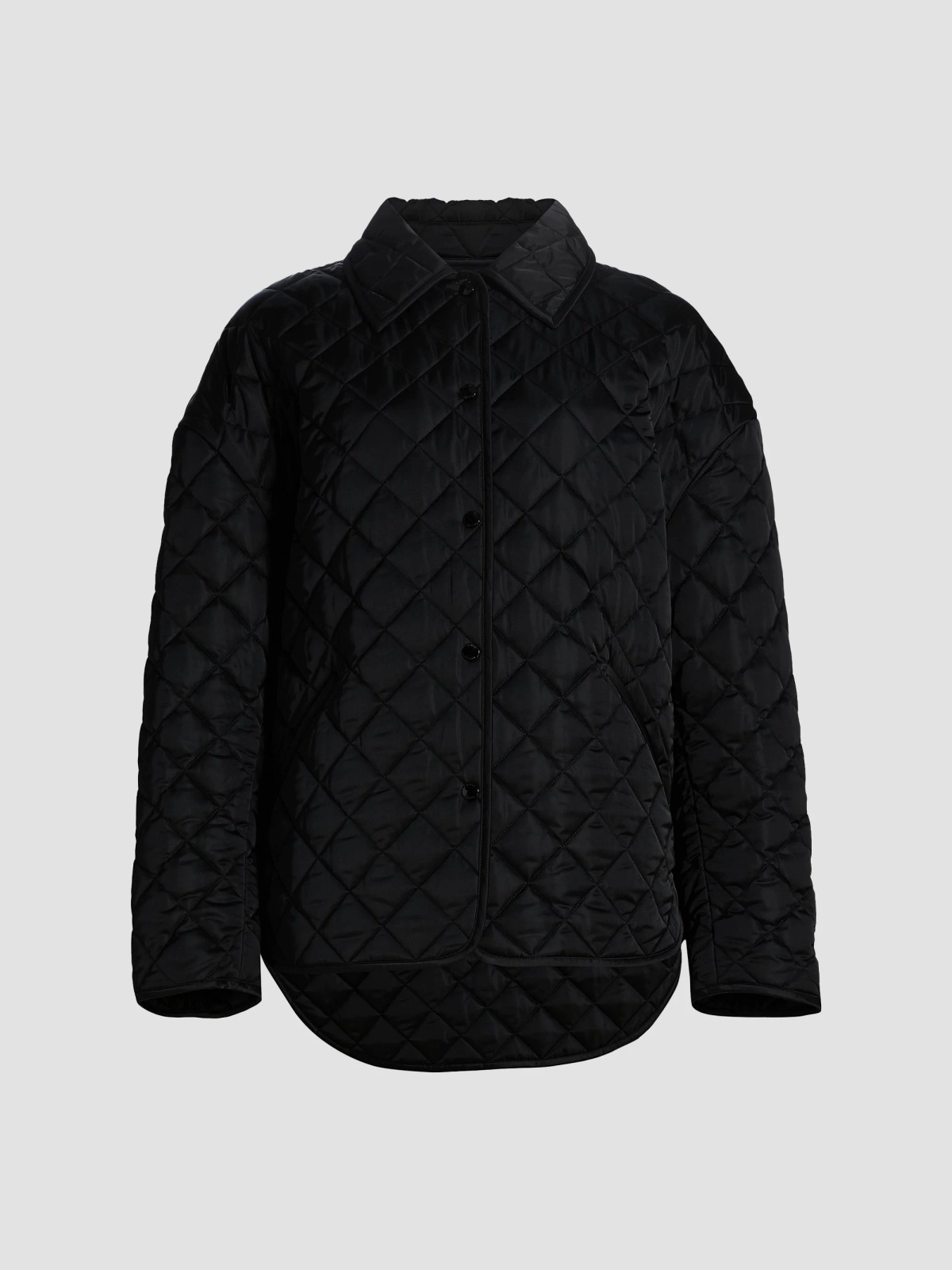 Black Diamond-Quilted Jacket by TOTEME