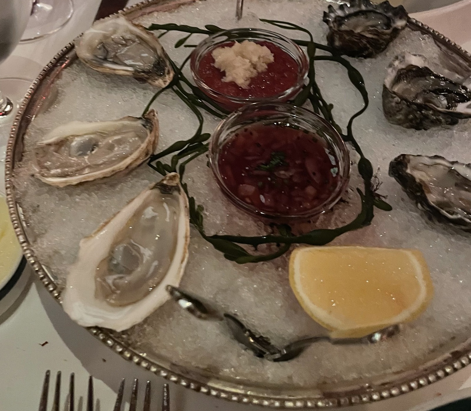 nyc polo bar oyster plate