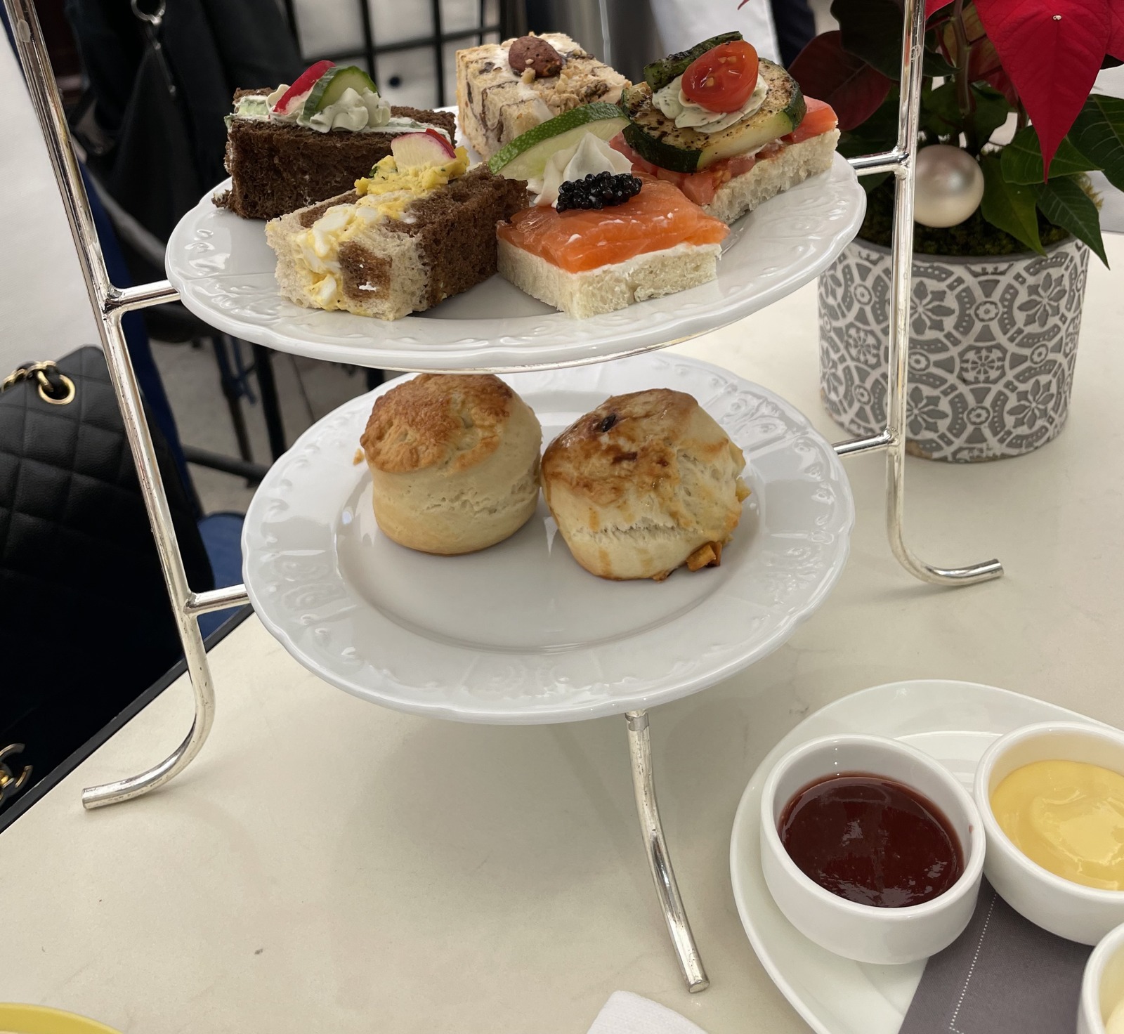 holiday tea sandwiches and scones