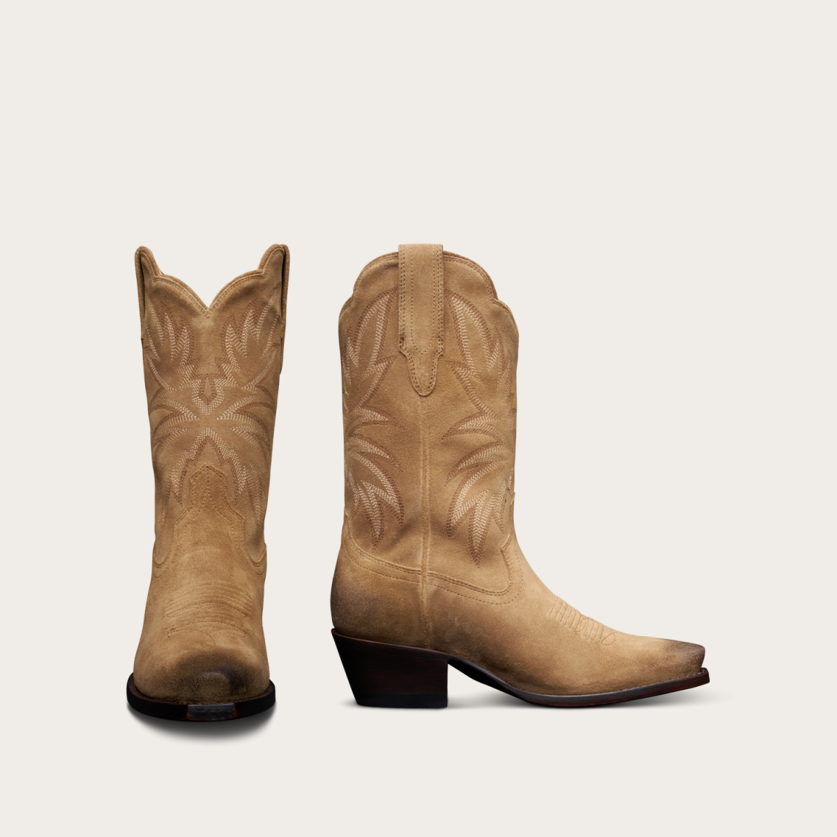 The Sadie in Toasted Almond Western boots