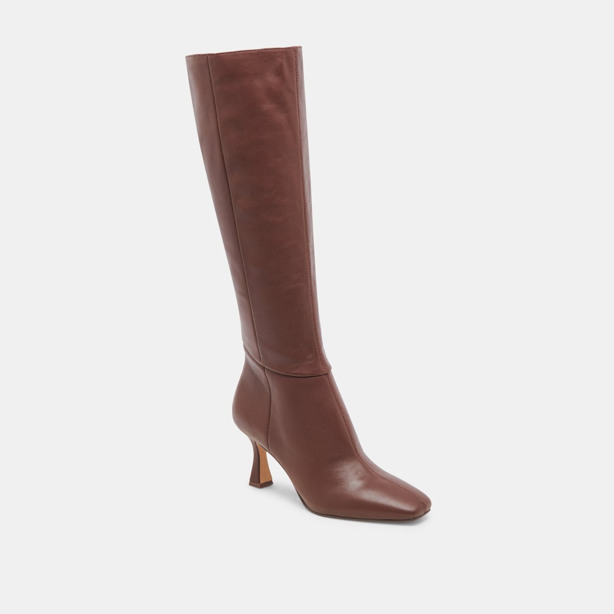 Dolce Vita Gyra chocolate leather wide-calf boots