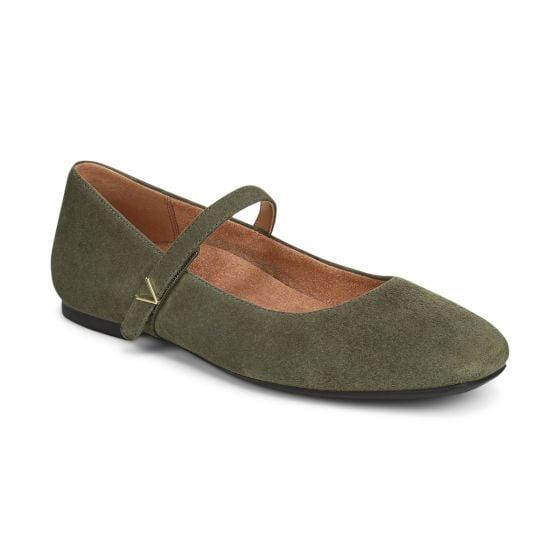 Comfort-focused Mary Jane flats - Vionic Alameda Mary Jane Flat in Dark Olive Suede - best ballet flats and Mary Janes Comfort-focused Mary Jane flats - Vionic Alameda Mary Jane Flat in Dark Olive Suede - best ballet flats and Mary Janes