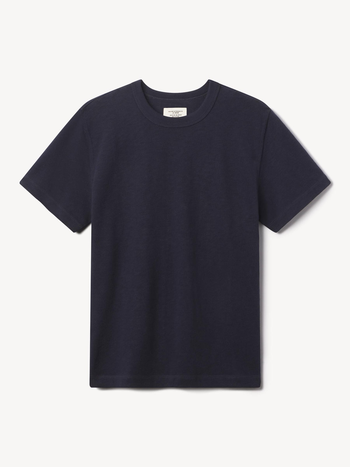 Navy Heavyweight Cotton Tee - Buck Mason - gifts for him Navy Heavyweight Cotton Tee - Buck Mason - gifts for him