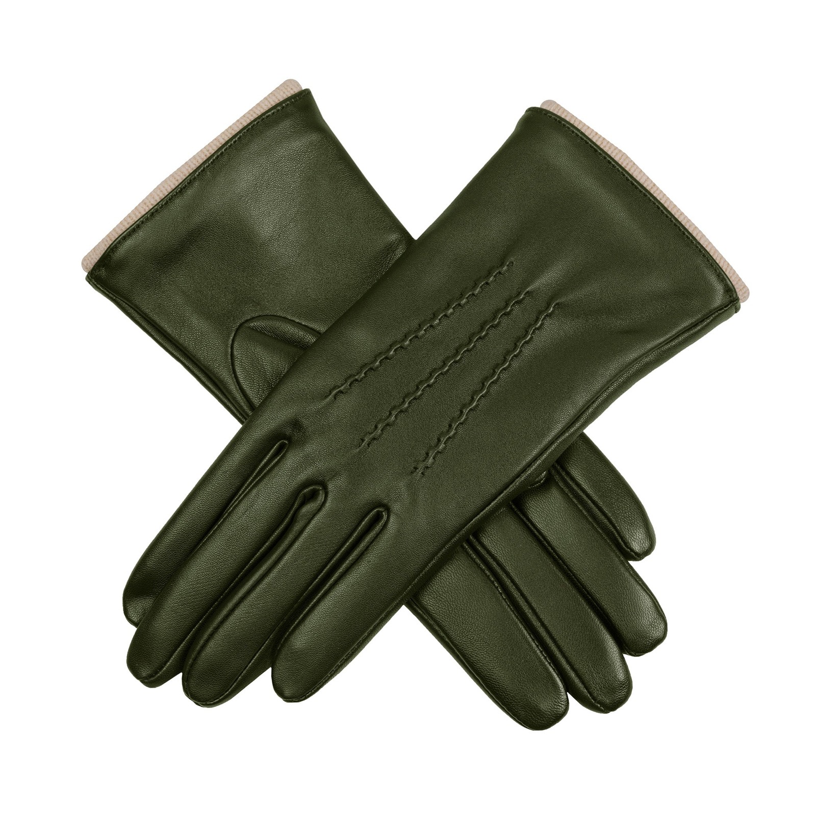 London restaurant outfits - Dents Sage Wool-Lined Leather Gloves London restaurant outfits - Dents Sage Wool-Lined Leather Gloves