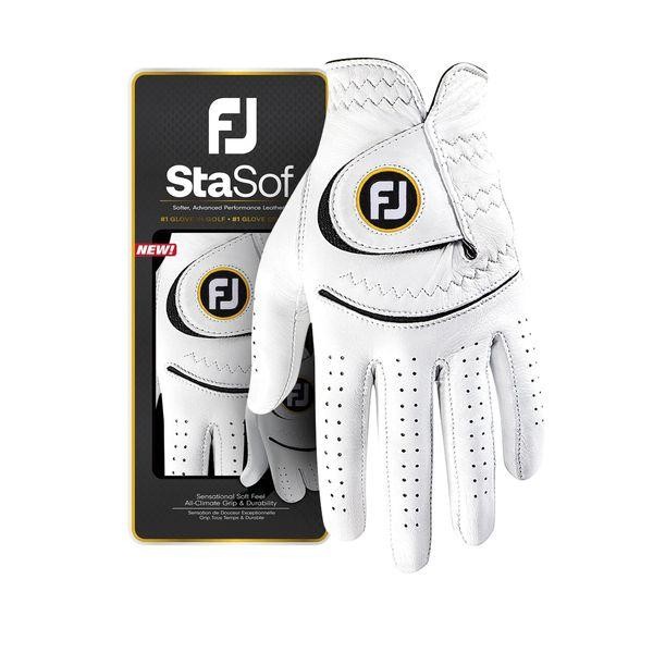 White FootJoy StaSof women’s golf glove