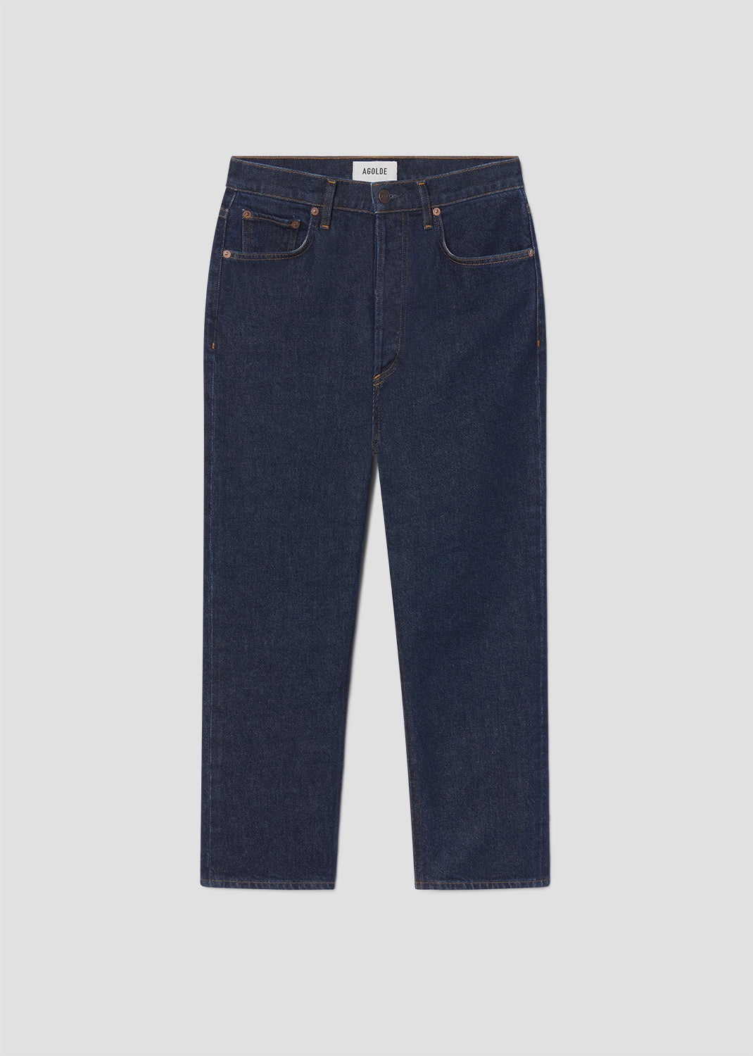 Straight-leg jeans: AGOLDE Riley High Rise Straight Crop in Reissue