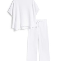 Frank & Eileen Malibu Travel Set in white, flat lay