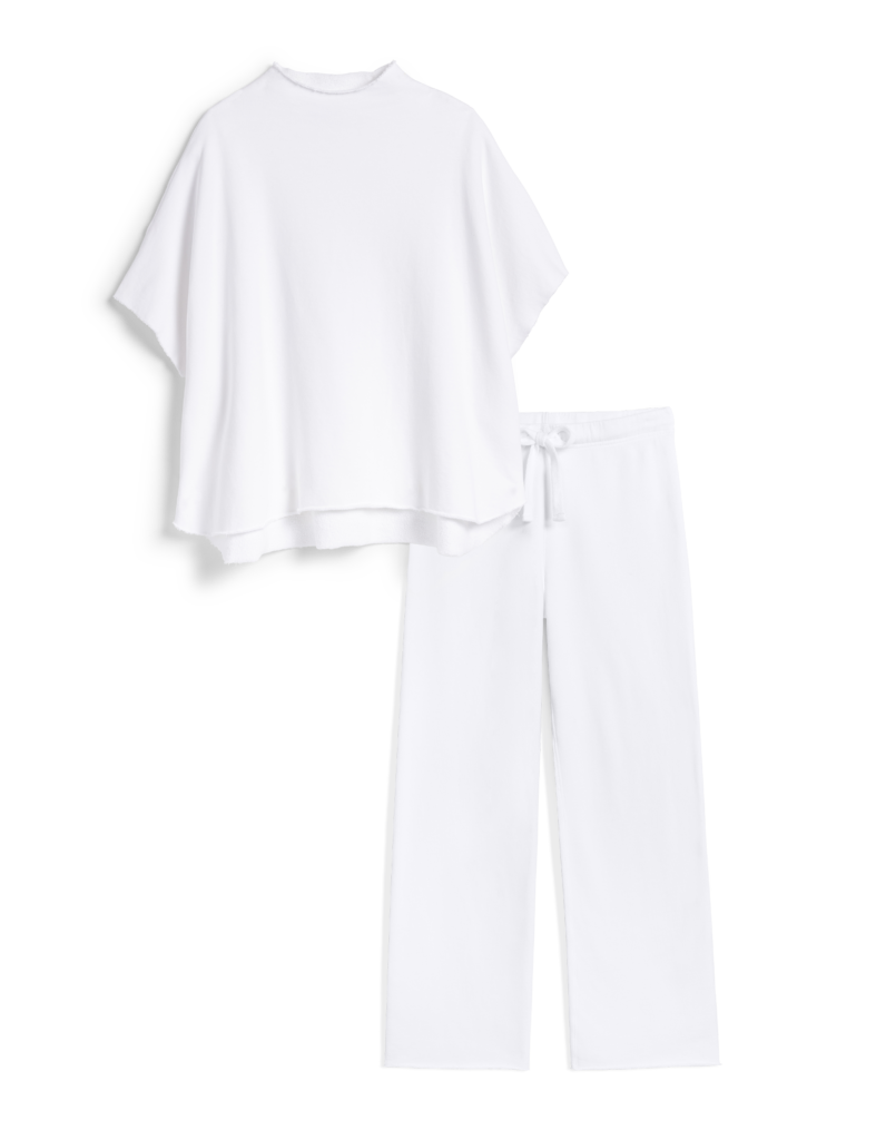 Frank & Eileen Malibu Travel Set in white, flat lay