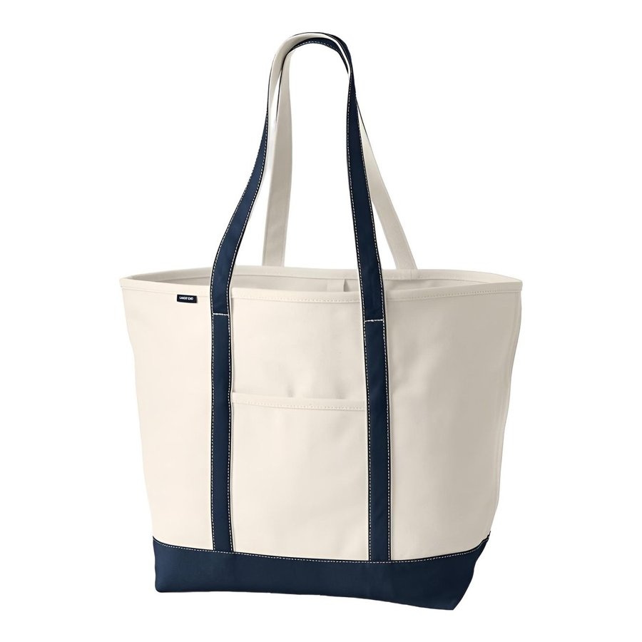 Lands' End Open Top Canvas Tote