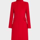 Akris Punto Wool Coat in Red