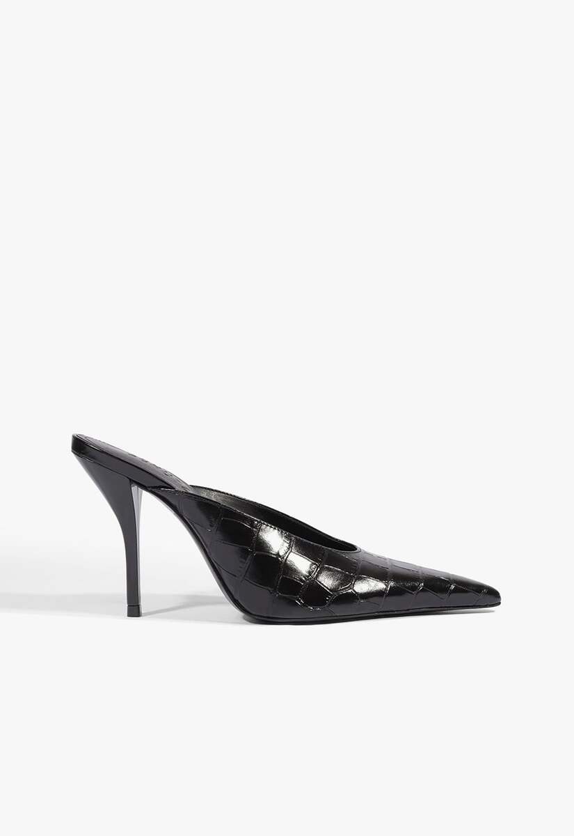 Schutz Gio Croc Pump in Black - Angela Norris Outfits Schutz Gio Croc Pump in Black - Angela Norris Outfits