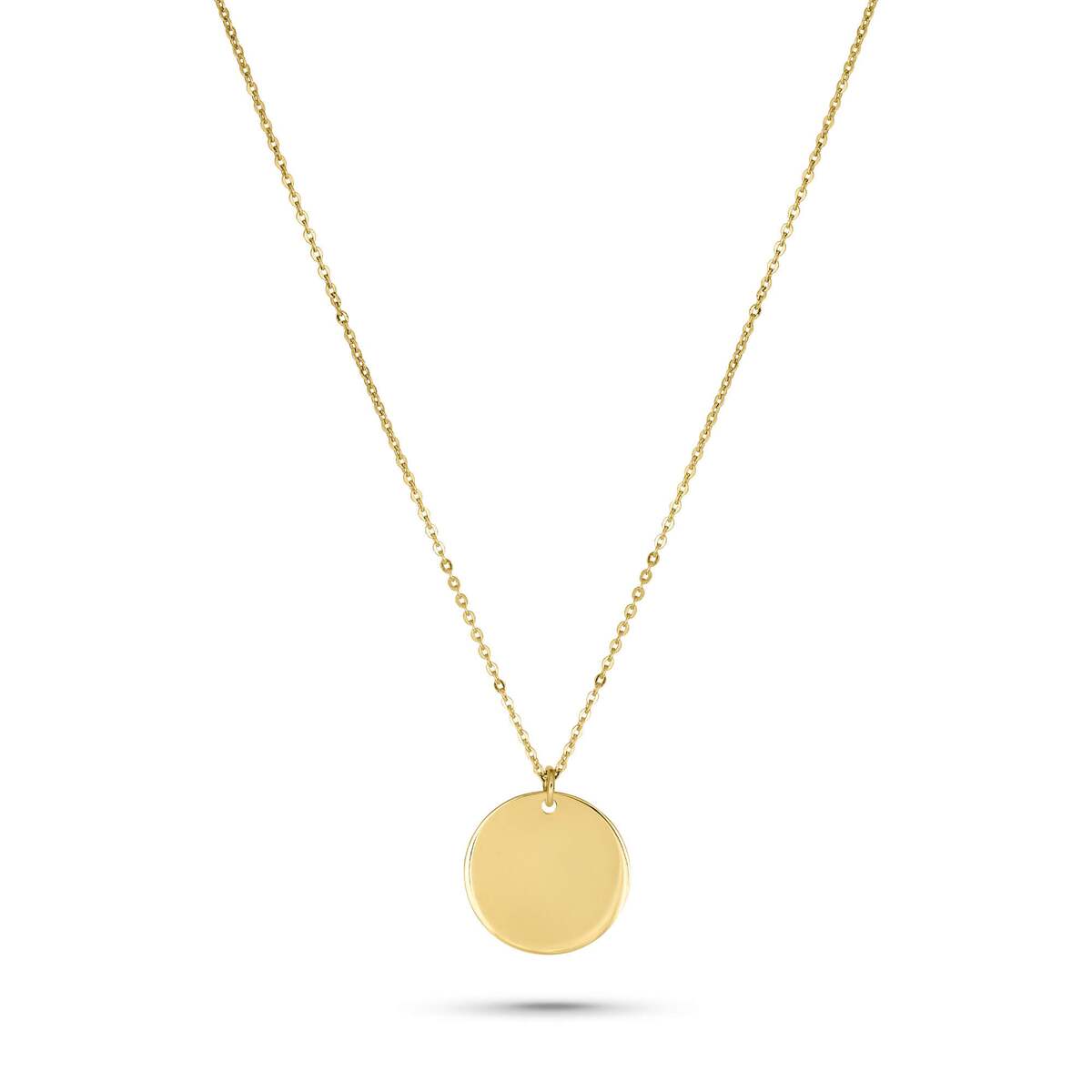 Stone and Strand Solid Gold Engraveable Disc Pendant - Angela Norris Outfits Stone and Strand Solid Gold Engraveable Disc Pendant - Angela Norris Outfits