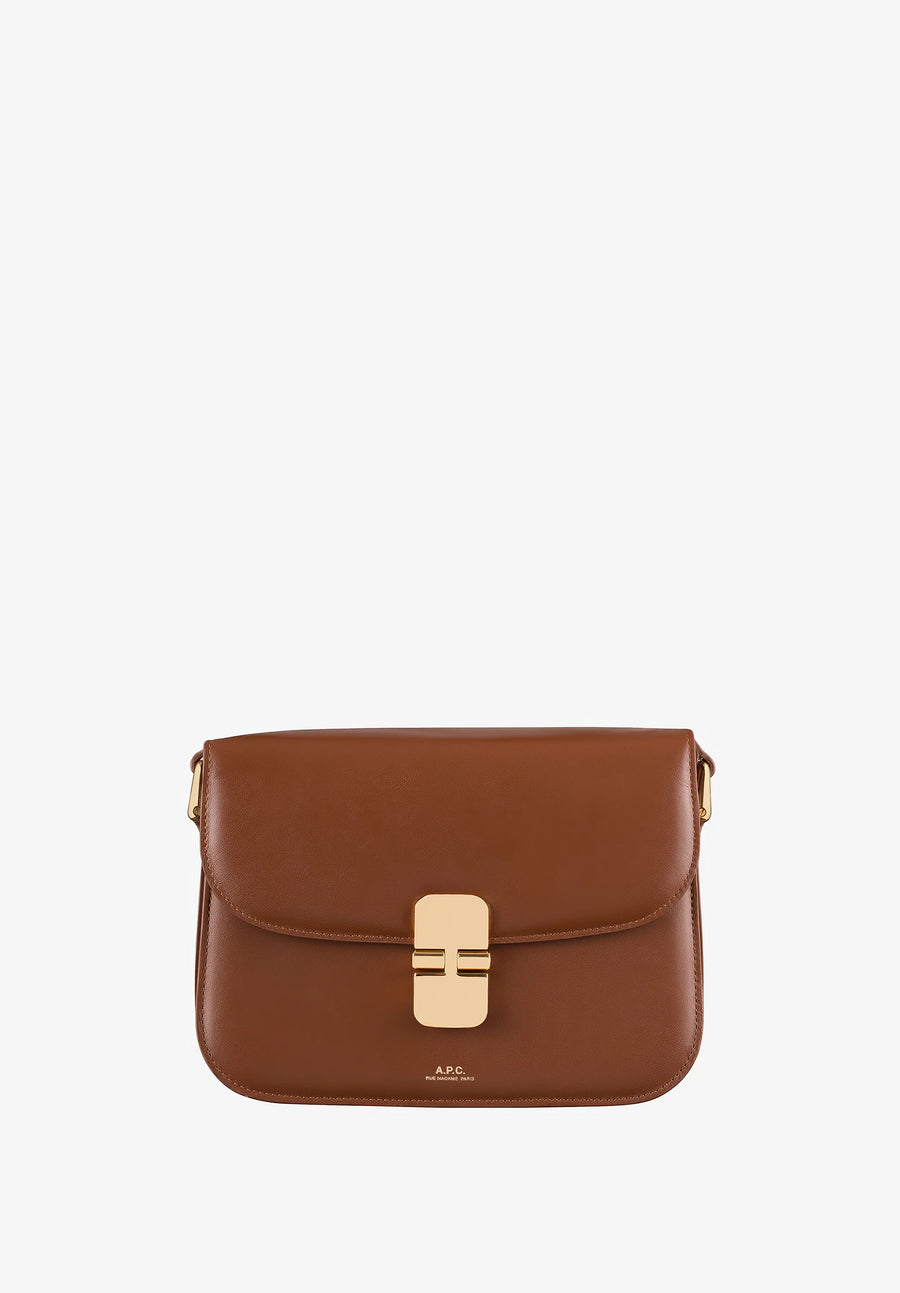 A.P.C. Grace Small Bag in hazelnut smooth leather