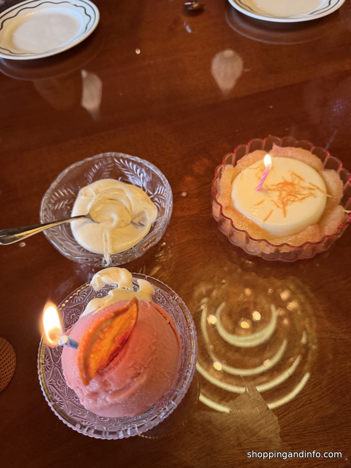 Dessert trio at Bad Roman