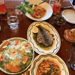 Full table spread at Bad Roman