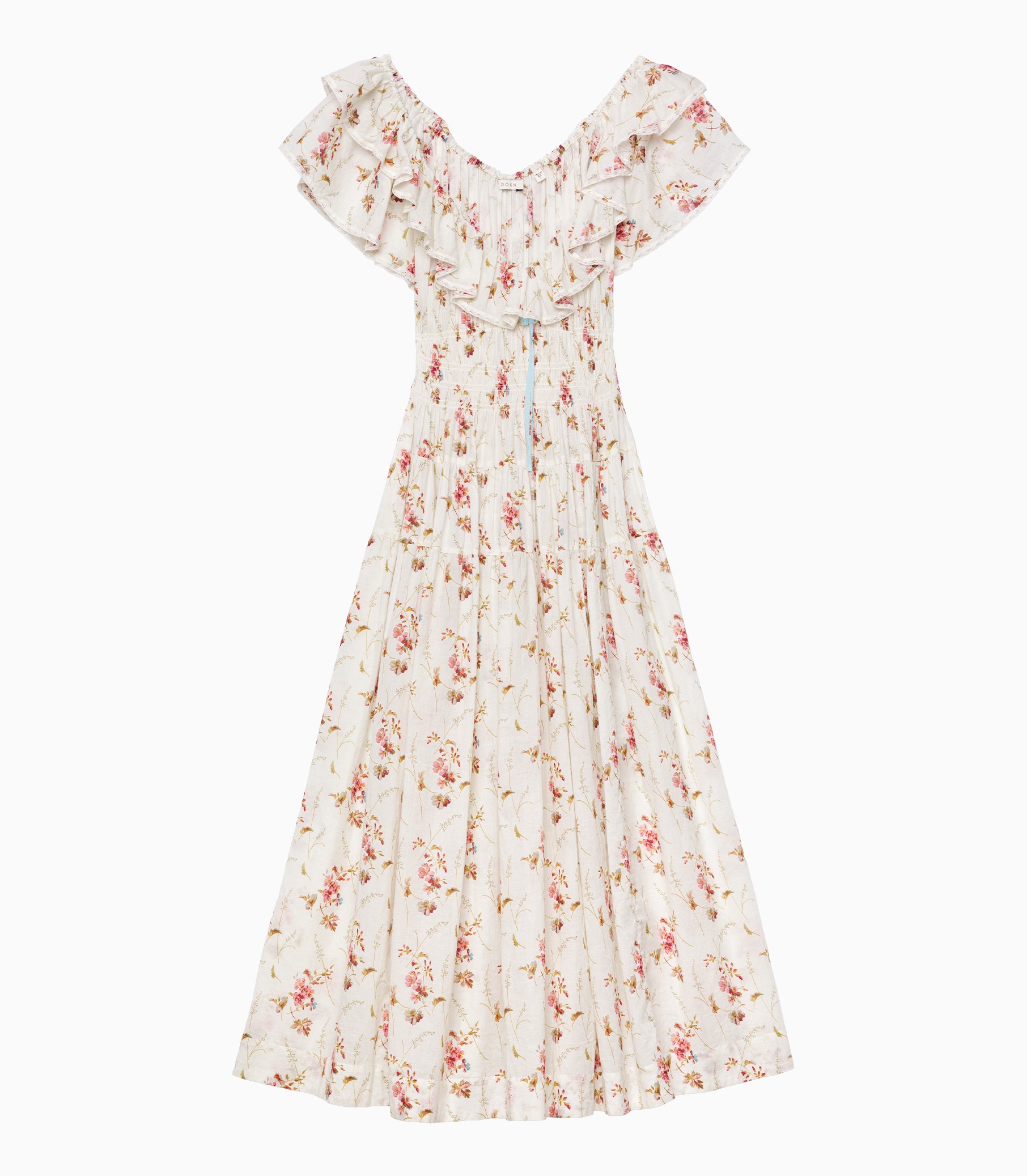 Beth Dutton dresses: DOEN Illiana Dress in Blanc Prairie Rose