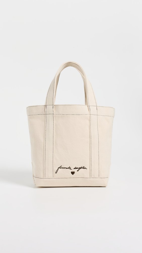 Favorite Daughter The Canvas Minnie Tote in natural