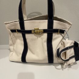 My own Boatkin bag with navy trim
