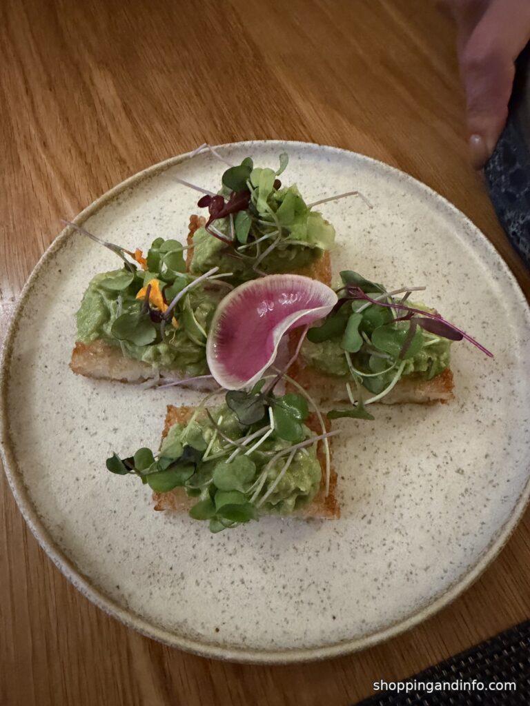 Avocado toast bites at Brothers Sushi