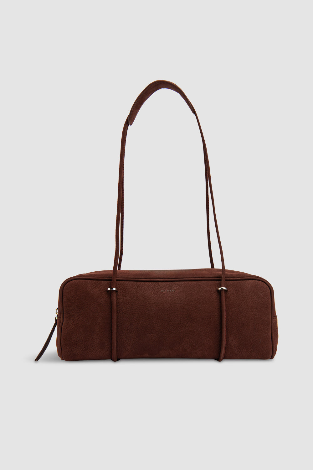 BY FAR Kimberly Nubuck Shoulder Bag in Honey Mahogany - 17 Must