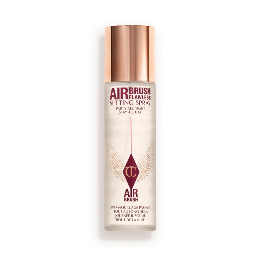 Charlotte Tilbury Airbrush Flawless setting spray product photo - How to Dress for a Wedding in Mexico