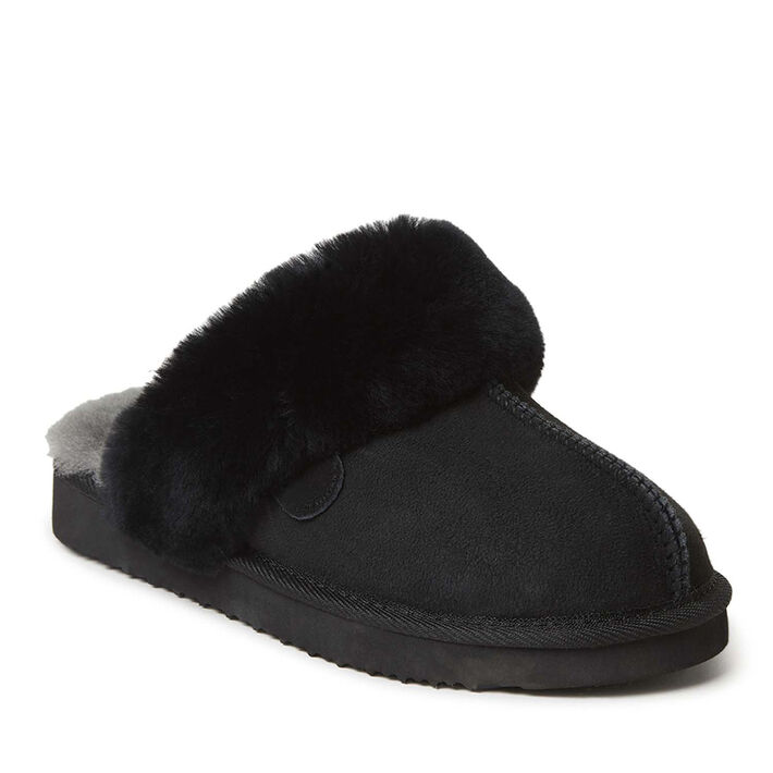 Dearfoams Fireside Sydney genuine shearling scuff slipper