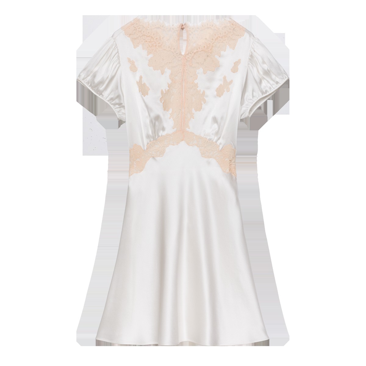 DÔEN Junia lace dress in salt and peach