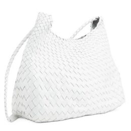 Dragon Diffusion woven tote bag in white