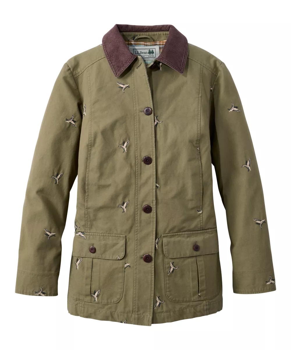 L.L.Bean Adirondack Barn Coat, Flannel-Lined Embroidery - Elsa Dutton Outfits L.L.Bean Adirondack Barn Coat, Flannel-Lined Embroidery - Elsa Dutton Outfits