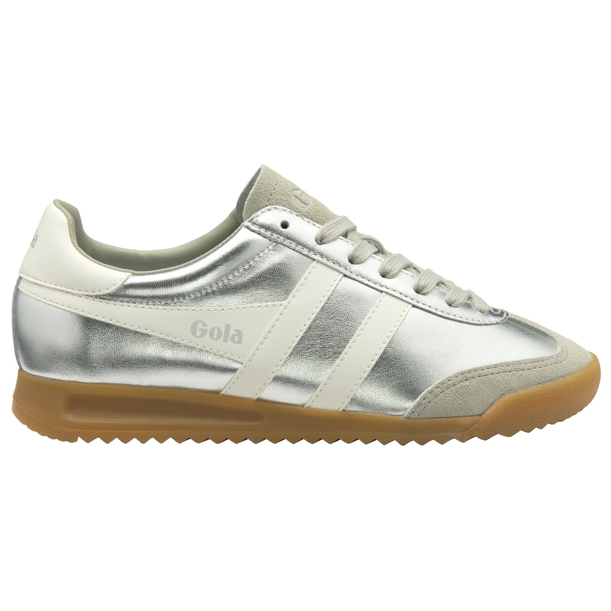 Gola Torpedo Glimmer sneakers in Silver / Off White