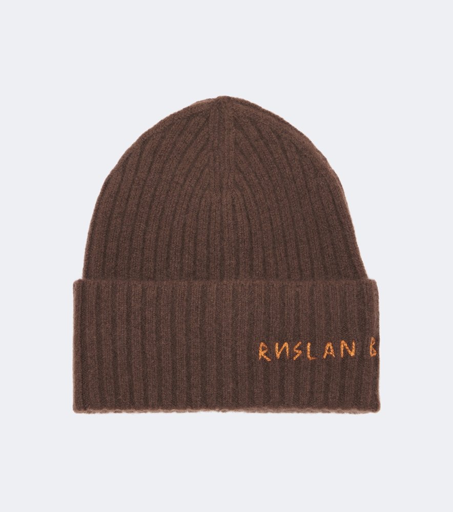 Ruslan Baginskiy cashmere beanie in brown - Hamptons in Winter Ruslan Baginskiy cashmere beanie in brown - Hamptons in Winter