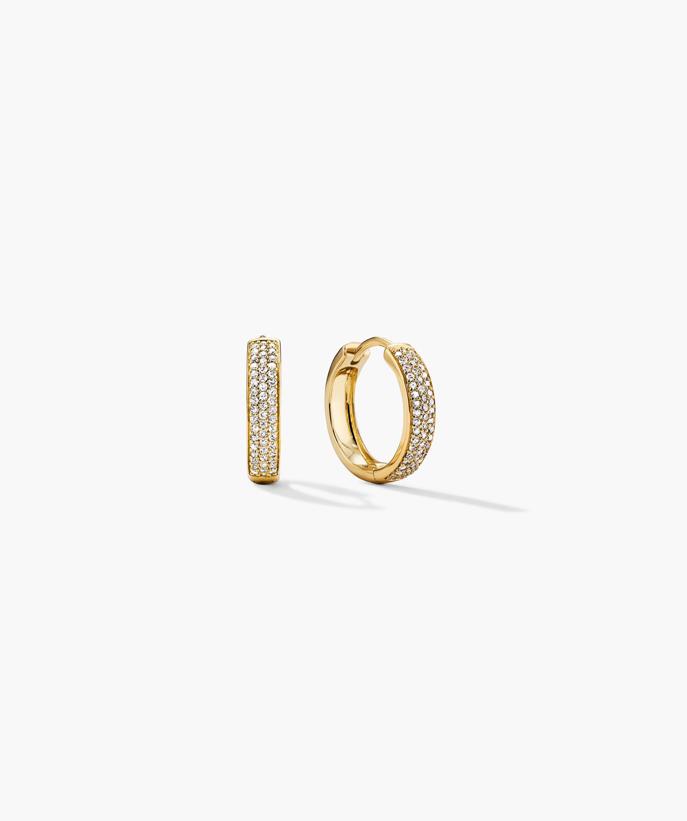 Mejuri Bold Pave Huggie Hoops - holiday gifts for the woman who has everything Mejuri Bold Pave Huggie Hoops - holiday gifts for the woman who has everything