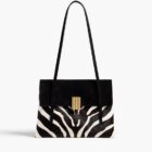 Khaite Soft Blake Small Shoulder Bag in Zebra Print