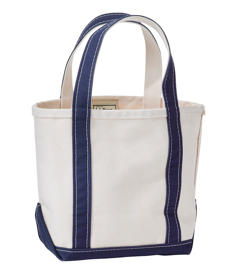 L.L.Bean Boat and Tote with navy trim - Boatkin Totes with Color, Charms and Character