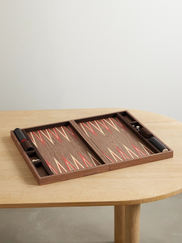 L'Objet + Fortuny wood backgammon set
