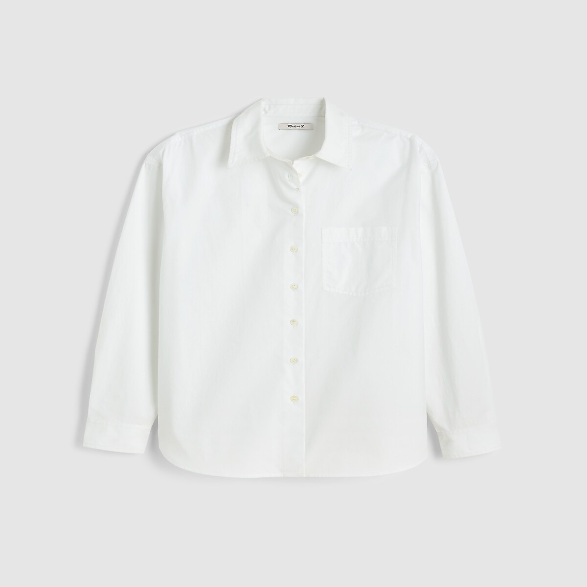 Madewell The Easy Shirt in Poplin in True White