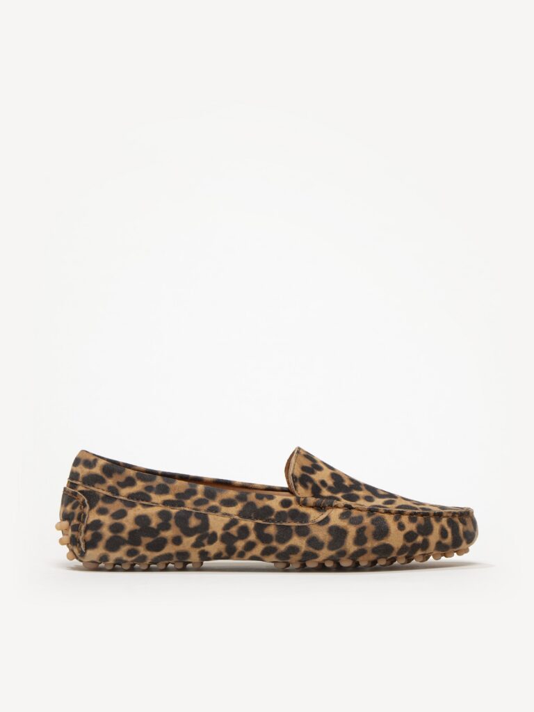M.Gemi Felize leopard suede smoking slippers